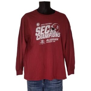 NCAA Alabama Crimson Tide 2015 SEC Champions Long Sleeve T-Shirt Size L College